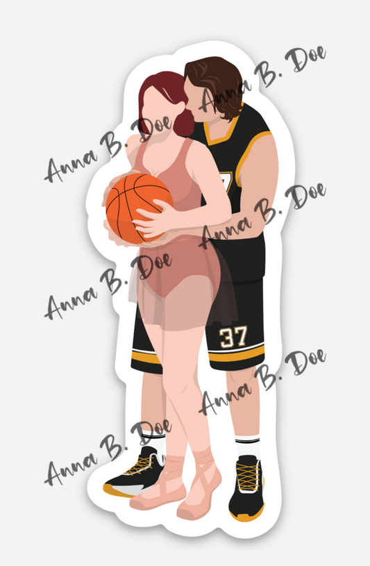 Kiss To Remember Illustrated Character Sticker