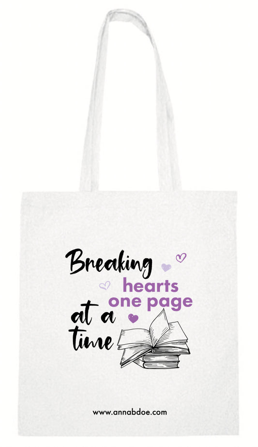 Breaking Hearts One Page at a Time Tote